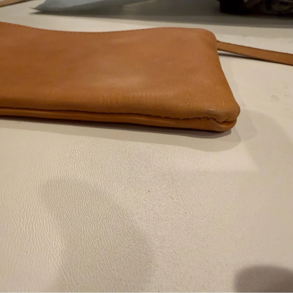 ABLE Cognac Leather Wristlet - Picture 4 of 6